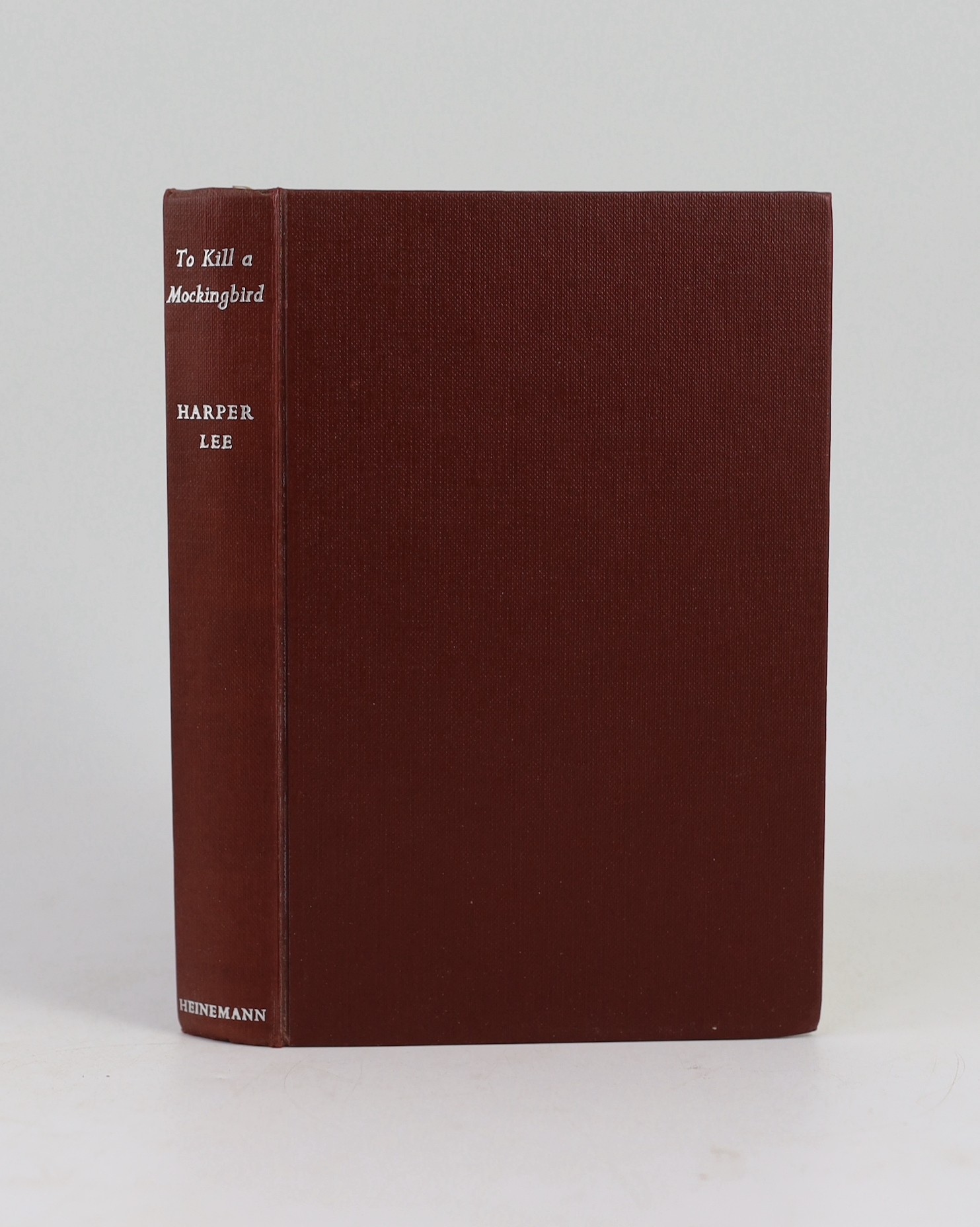 Lee, Harper - To Kill a Mockingbird, 1st English edition, 8vo, cloth in clipped d/j, ownership inscription to front fly leaf, William Heinemann, London, 1960
